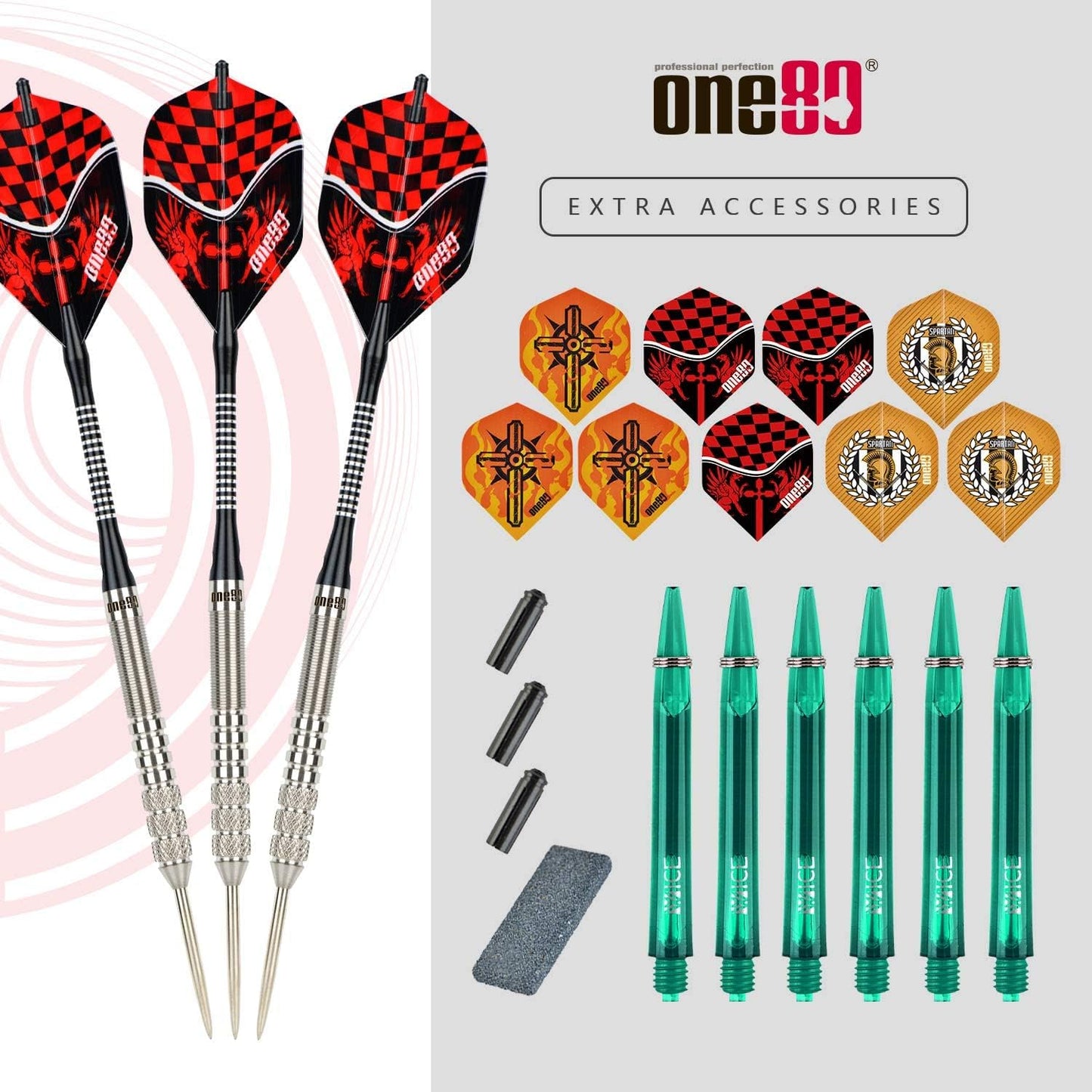 ONE80 90% VHD Tungsten Profi Dartpfeile