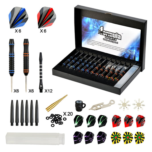Formula Sports Dart Kit with Flights, Shafts, and Sharpener