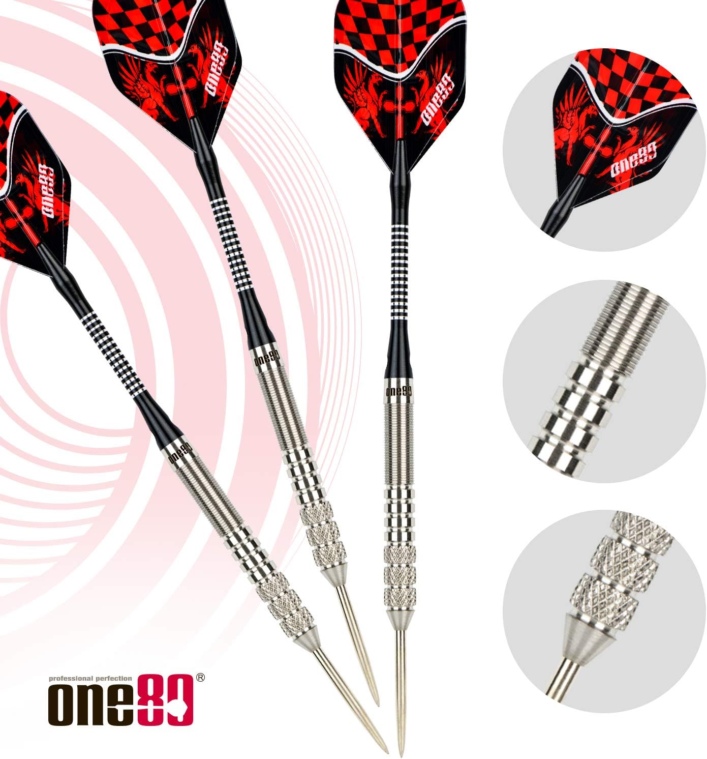 ONE80 90% VHD Tungsten Profi Dartpfeile