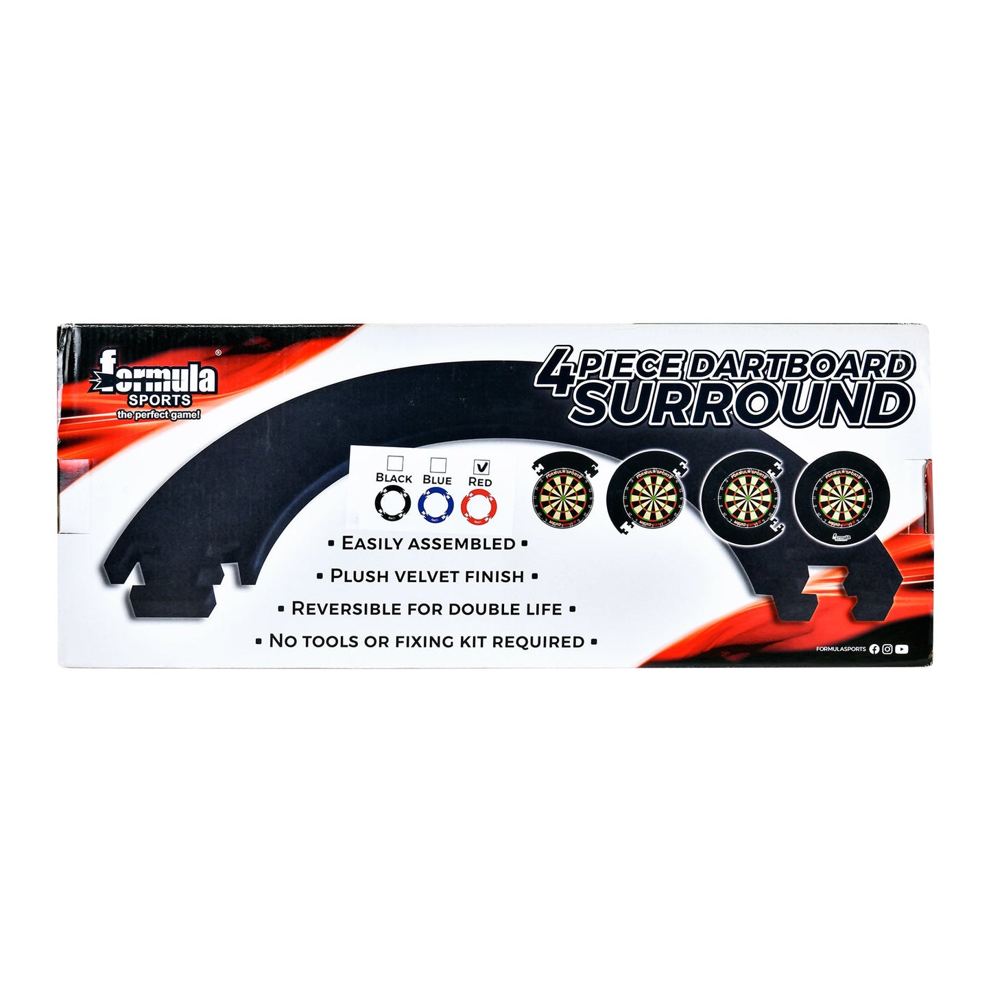 Formula Sports Dartboard Surround, 4-teilig