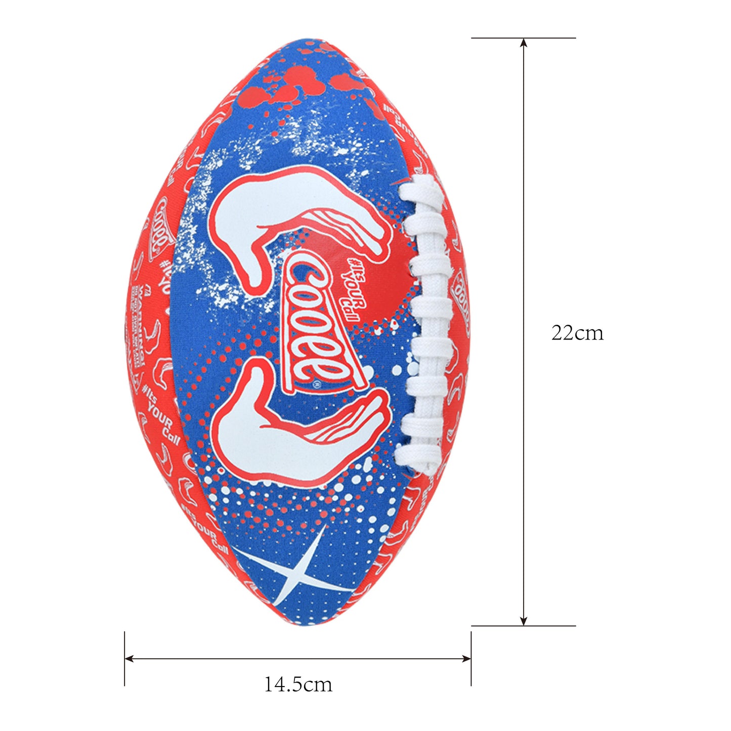 Cooee 9" Strand Rugby Ball spielzeug für Kinder
