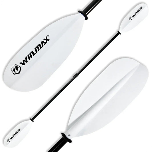 WIN.MAX kayak paddle for adults, adjustable, white