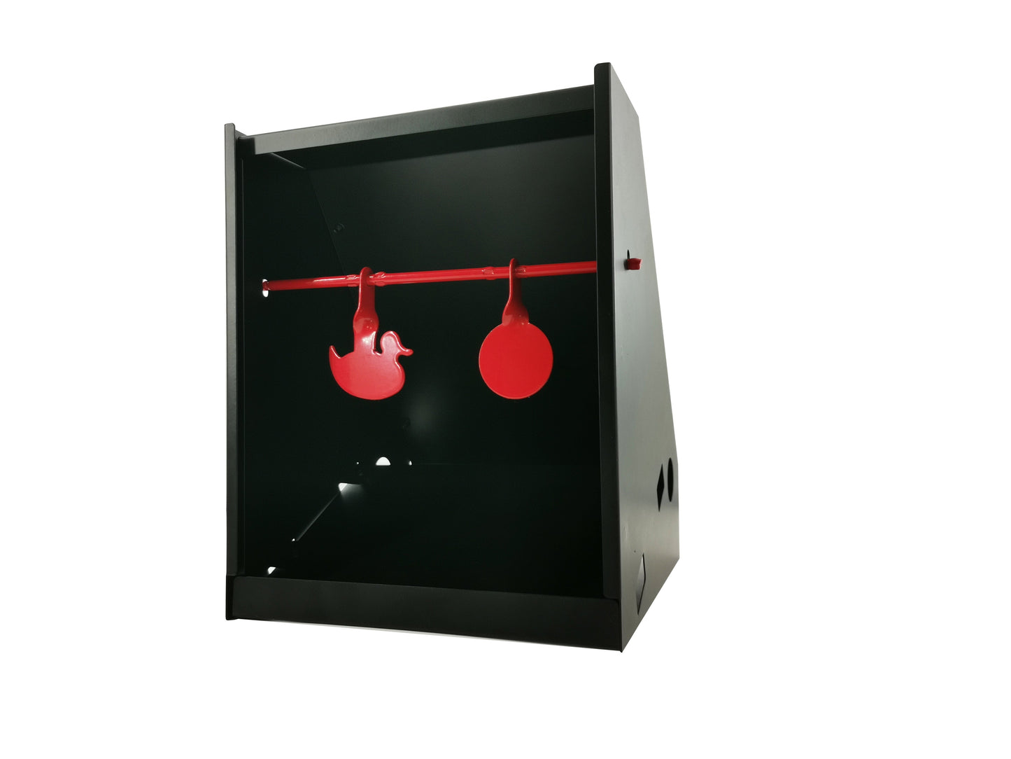 Durable Hunting Spinner Target for Shooting Practice - Steel with Red Spinning Plates