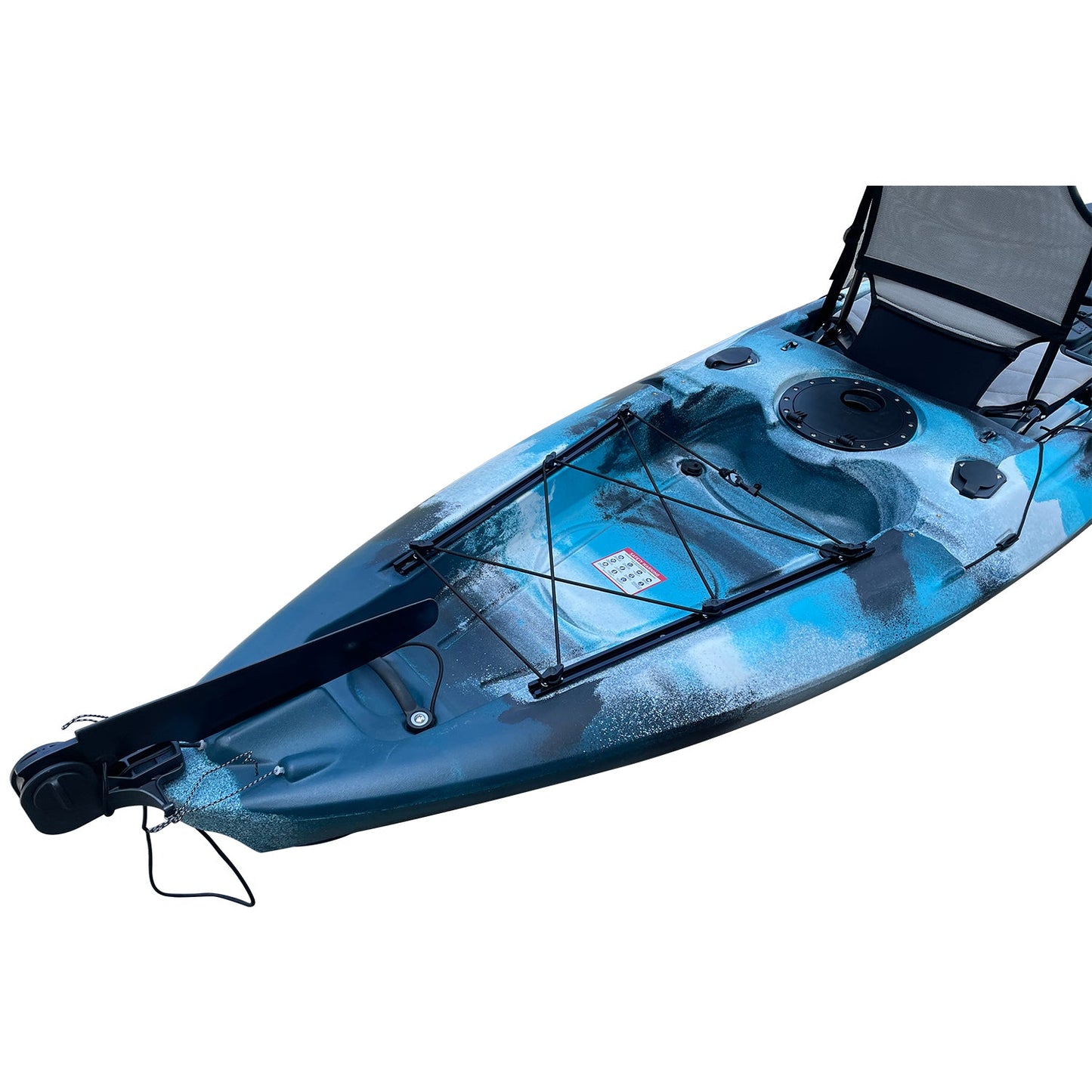 WIN.MAX Angelkajak Einerkajak Sit-on-Top-Kajak -Raketen-Tintenfisch 3,95M