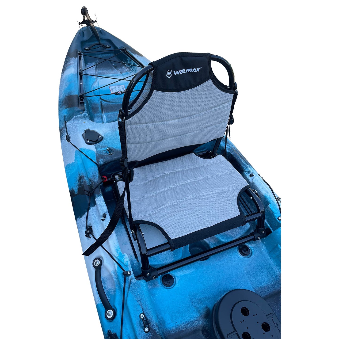 WIN.MAX Angelkajak Einerkajak Sit-on-Top-Kajak -Raketen-Tintenfisch 3,95M