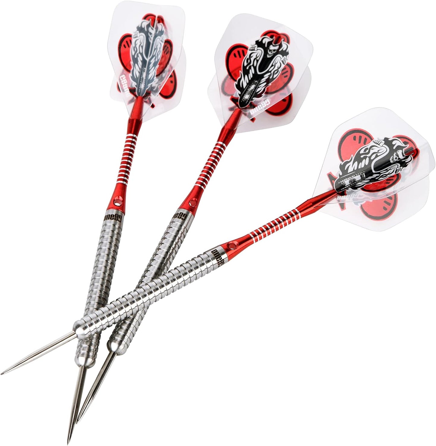 ONE80 Dartpfeile Tungsten Profi Dartpfeile mit Metallspitze