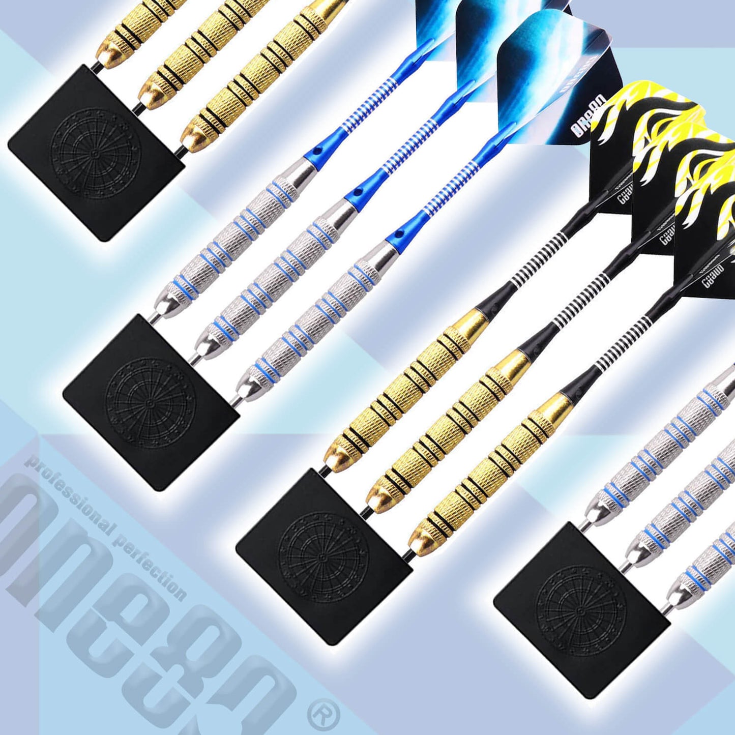 One80 Professional Steel Tips Dart Set | 12 Pack