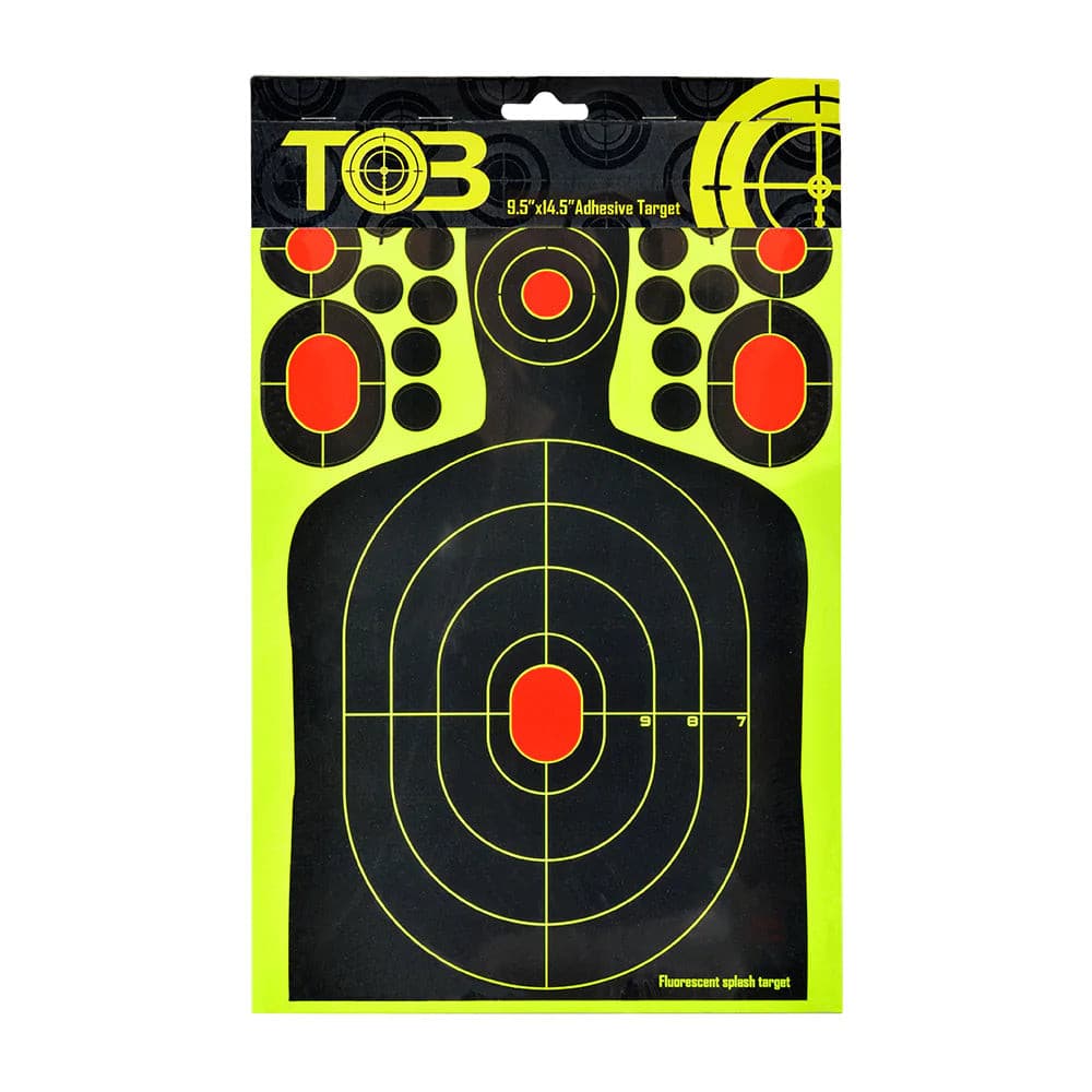 TOB Shooting Adhesive Rifle Targets Splatter Reactive Human Paper 25PCS