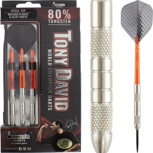 Formula Sports Tony David 80% Tungsten Steel Tip Darts