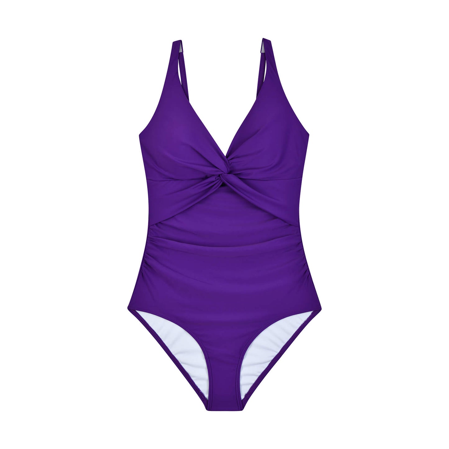 Lila Push-up-Badeanzug mit V-Ausschnitt WMB1908-PU