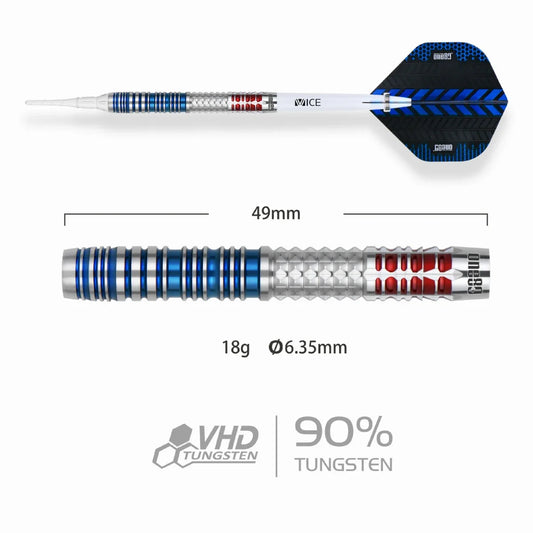 One80 Kevin Chatte Signature Dart Softip 18g