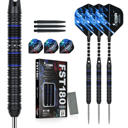 Formula Sports FST180 Gen2 - Professional Steel Tip Darts Set