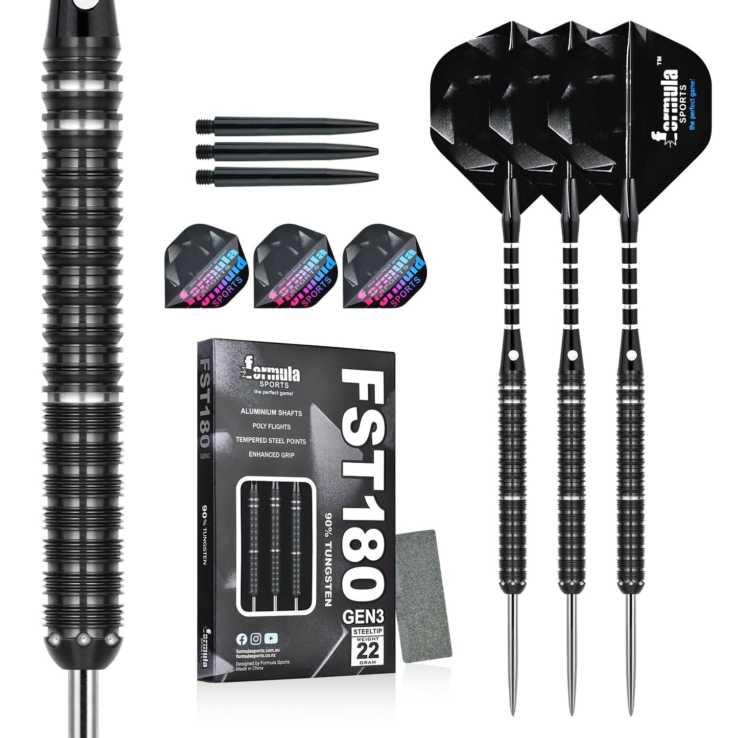 Formula FST180 Gen3 professionelles Dart-Set mit Stahlspitze
