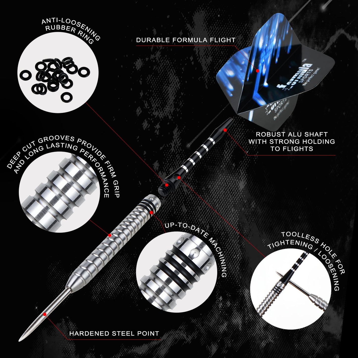 Formula FST180 Gen1 Classic Tungsten Dart Steeltip