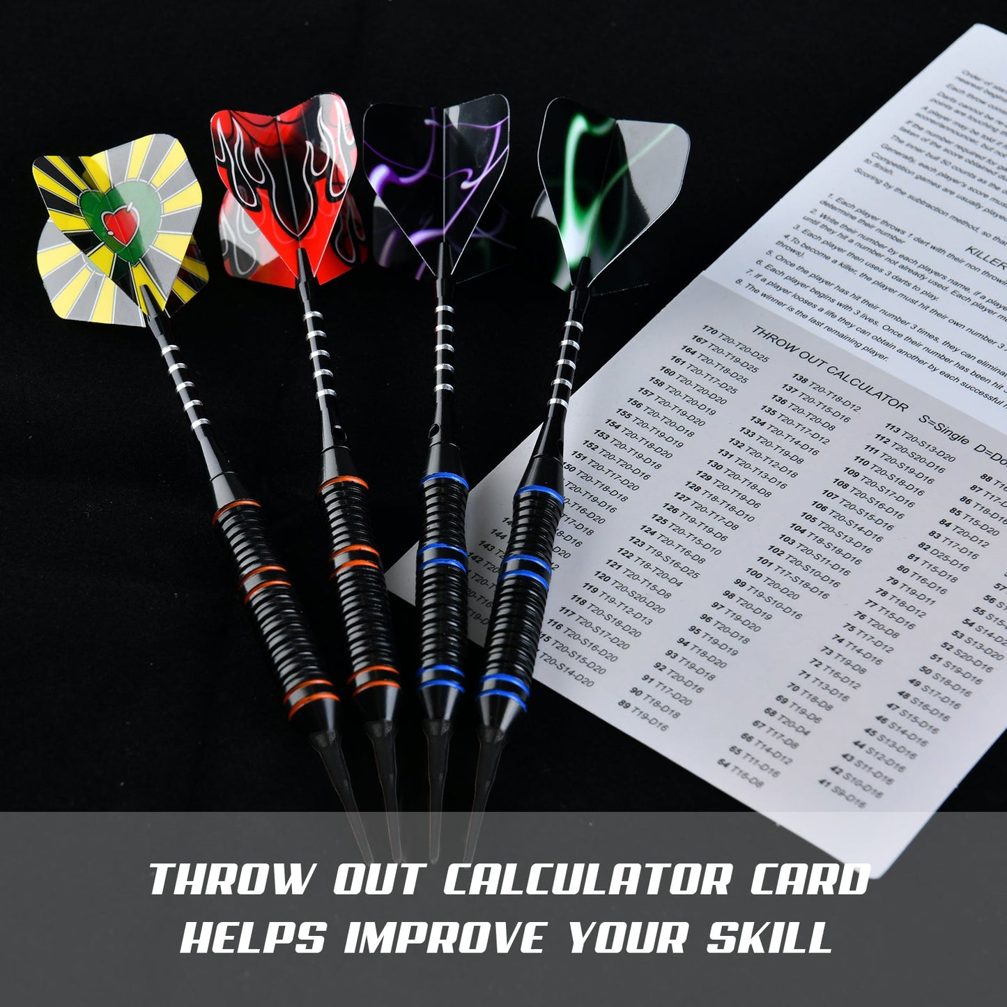 Formula Sports Soft Darts Pfeile Set für elektronische dartscheibe, 12 Stück