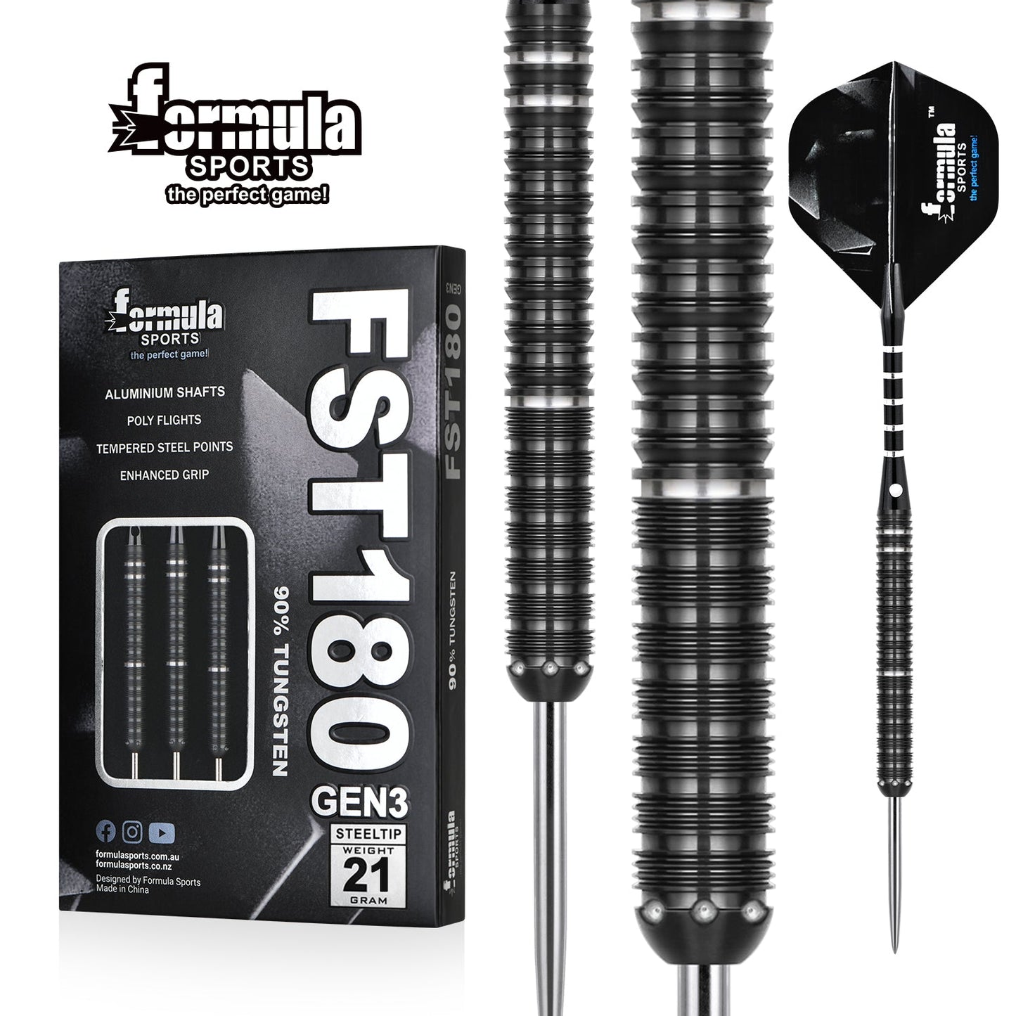 Formula FST180 Gen3 professionelles Dart-Set mit Stahlspitze