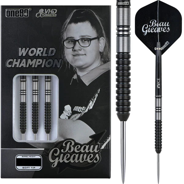 One80 Beau Greaves`s Dart VHD Black Edition Steel Tip