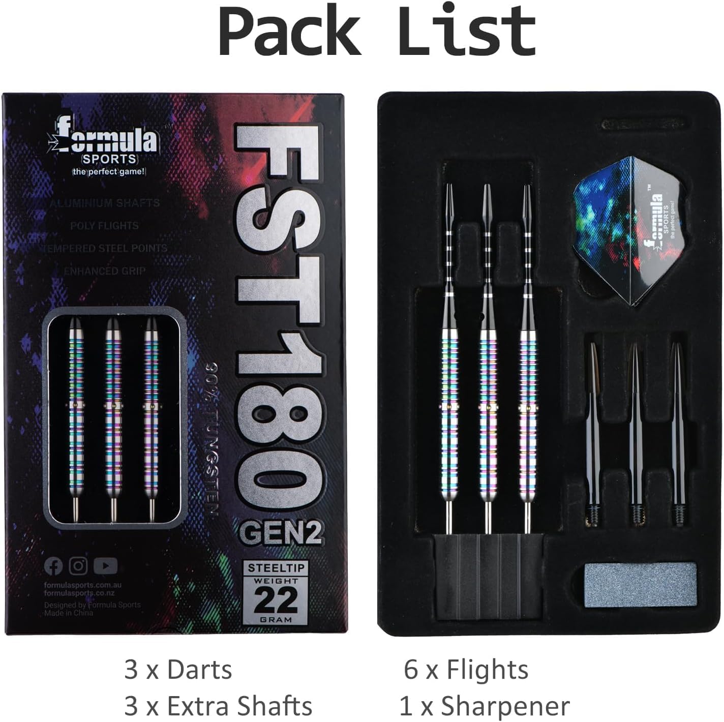 Formula Sports FST180 Gen2 Dart-Set
