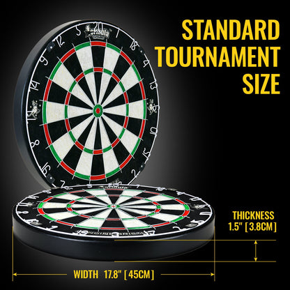 Formula Sports Round Wire Bristle Dartboard mit 6 Darts