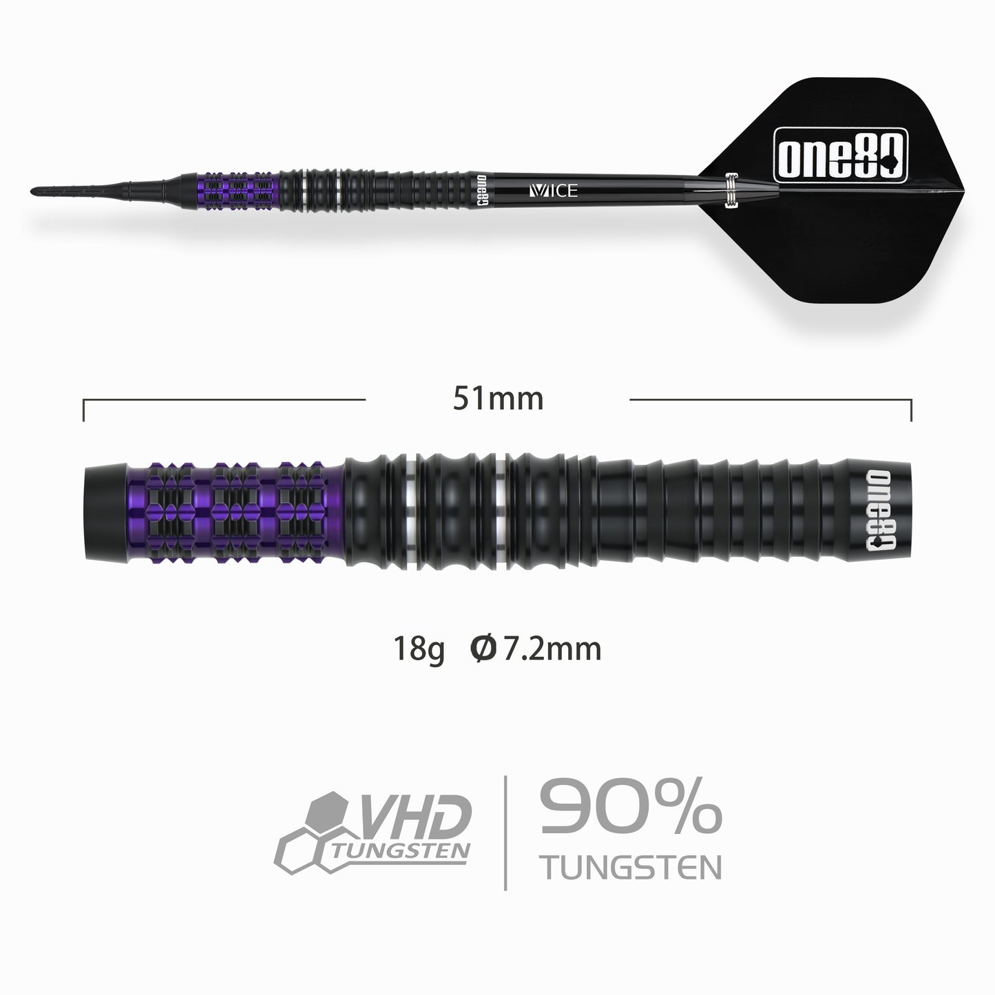 One80 Luo Zhuolun Sniper 90% Tungsten Softip