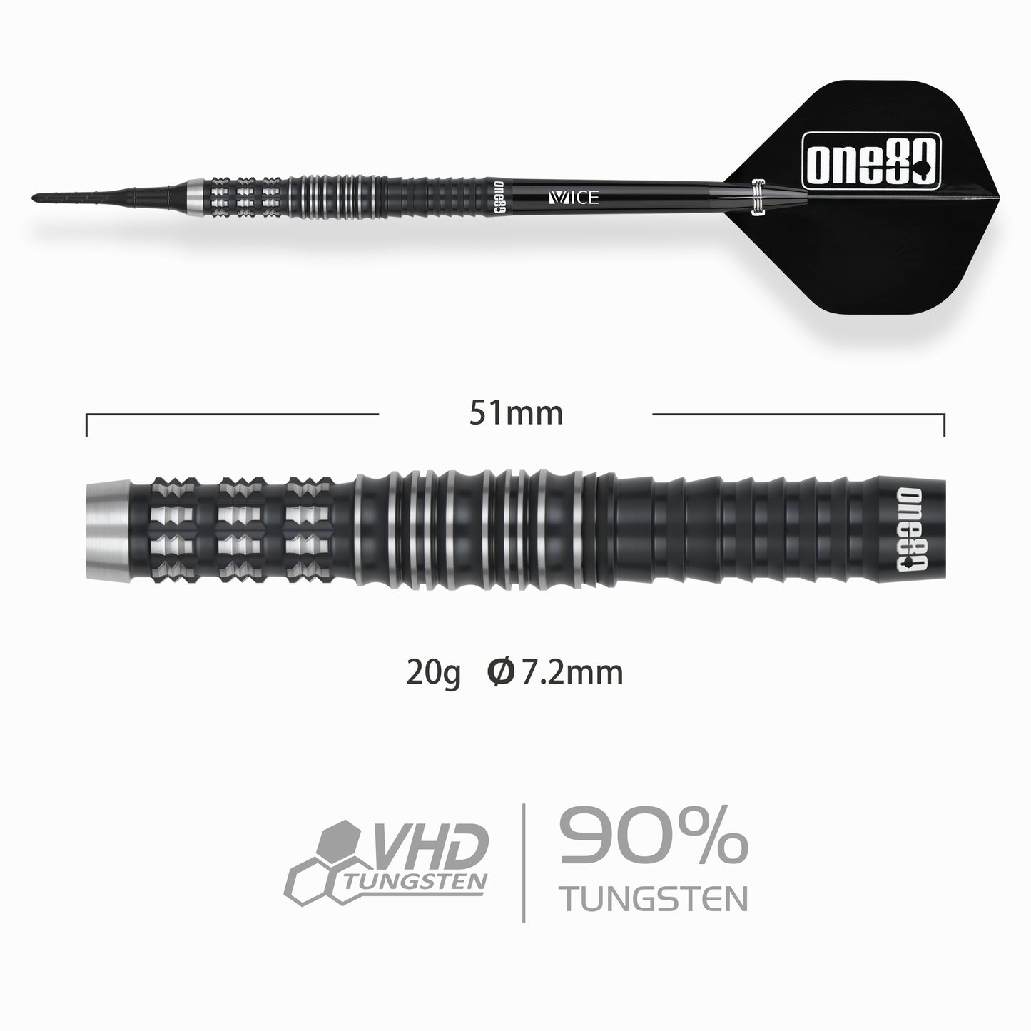 One80 Luo Zhuolun Sniper 90% Tungsten Softip
