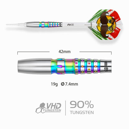 One80 Mamo Massimo V2 90%Tungsten Softip 19g