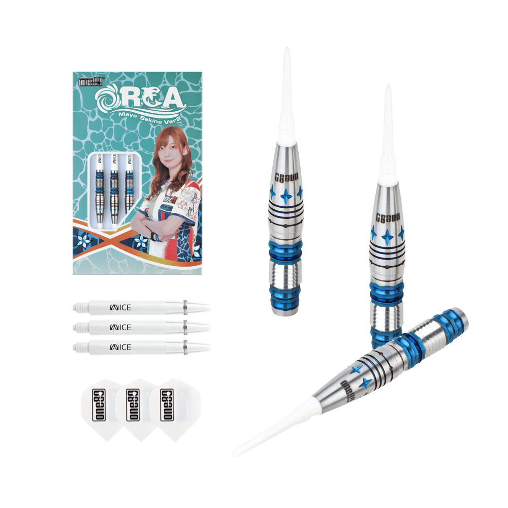 ONE80 Maya Sekine Orca II No.5 Blue 90% - Soft Tip Darts