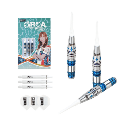 ONE80 Maya Sekine Orca II No.5 Blue 90% - Soft Tip Darts