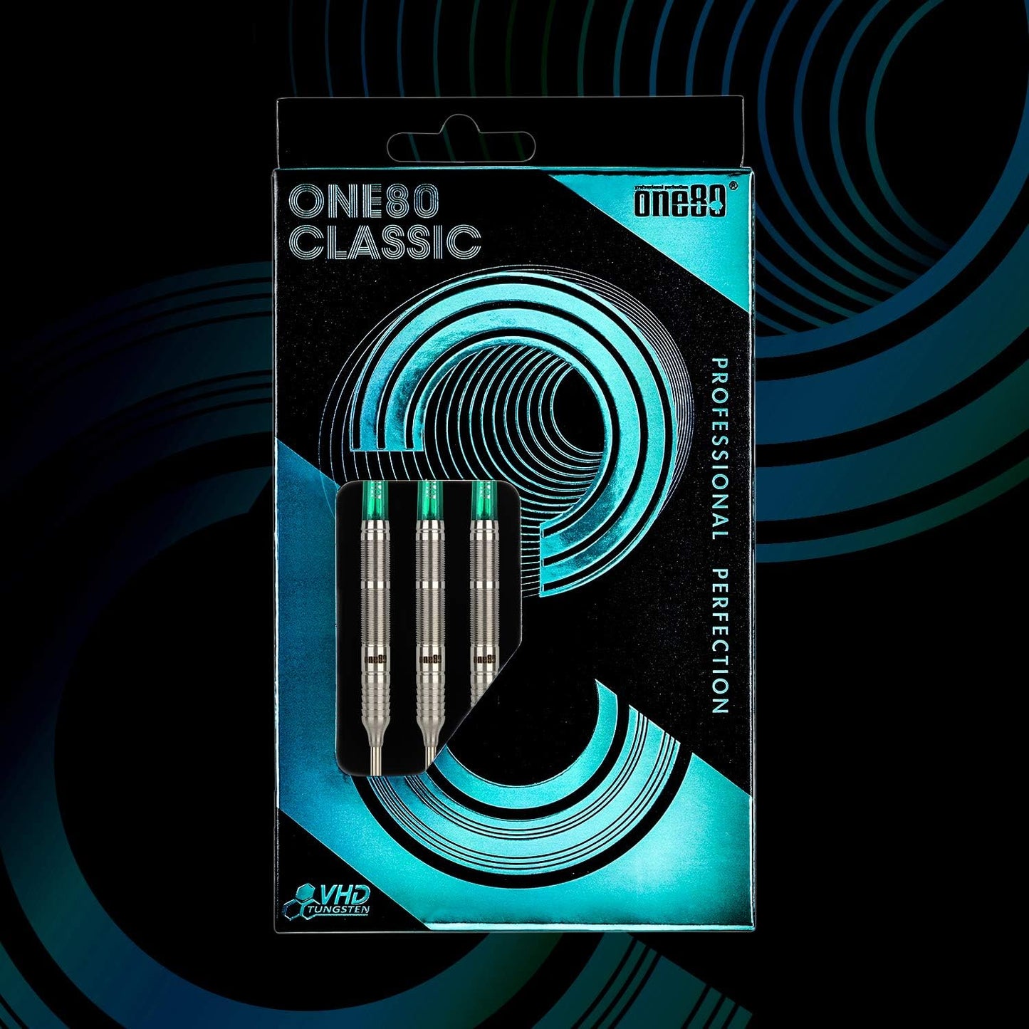 ONE80 90% Tungsten Darts | Steeldarts-Set mit Flights und Shafts