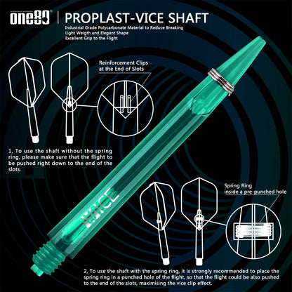 ONE80 90% Tungsten Darts | Steeldarts-Set mit Flights und Shafts