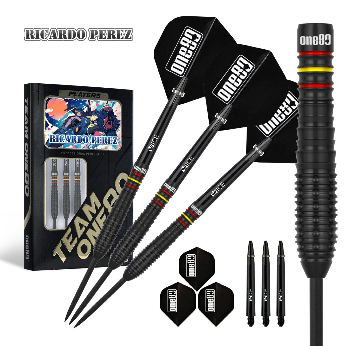 One80 Ricardo Perez V2 90% Tungsten Steeltip 22g