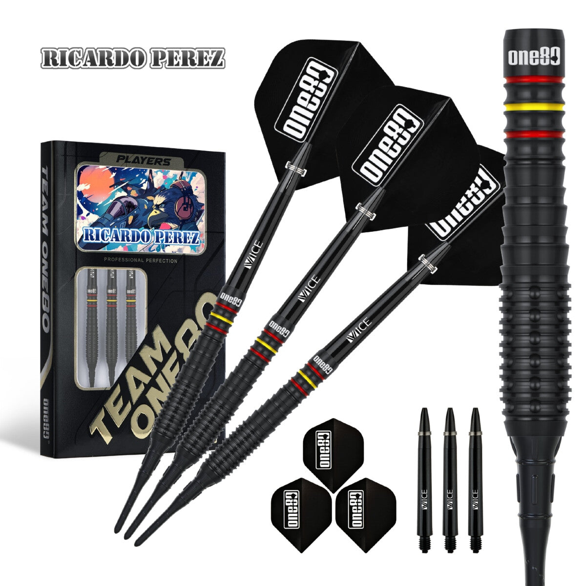 One80 Ricardo Perez V2 90% Tungsten Softip 18g