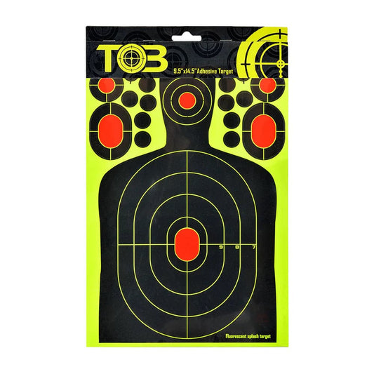 TOB Shooting Adhesive Rifle Targets Splatter Reactive Human Paper 25PCS