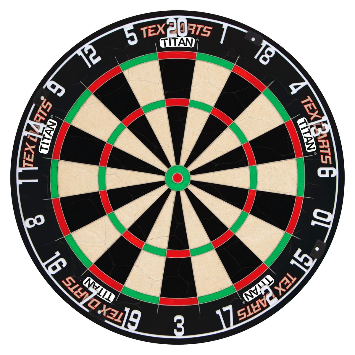 TEX TITAN Dartscheibe und Formula Sports Schutzring 5 Sets Bundle