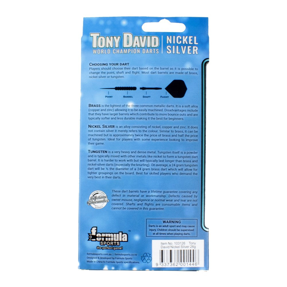 TONY DAVID Nickel/Silver Darts