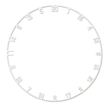 TEX Titan Dartboard White Number Ring Zahlenring