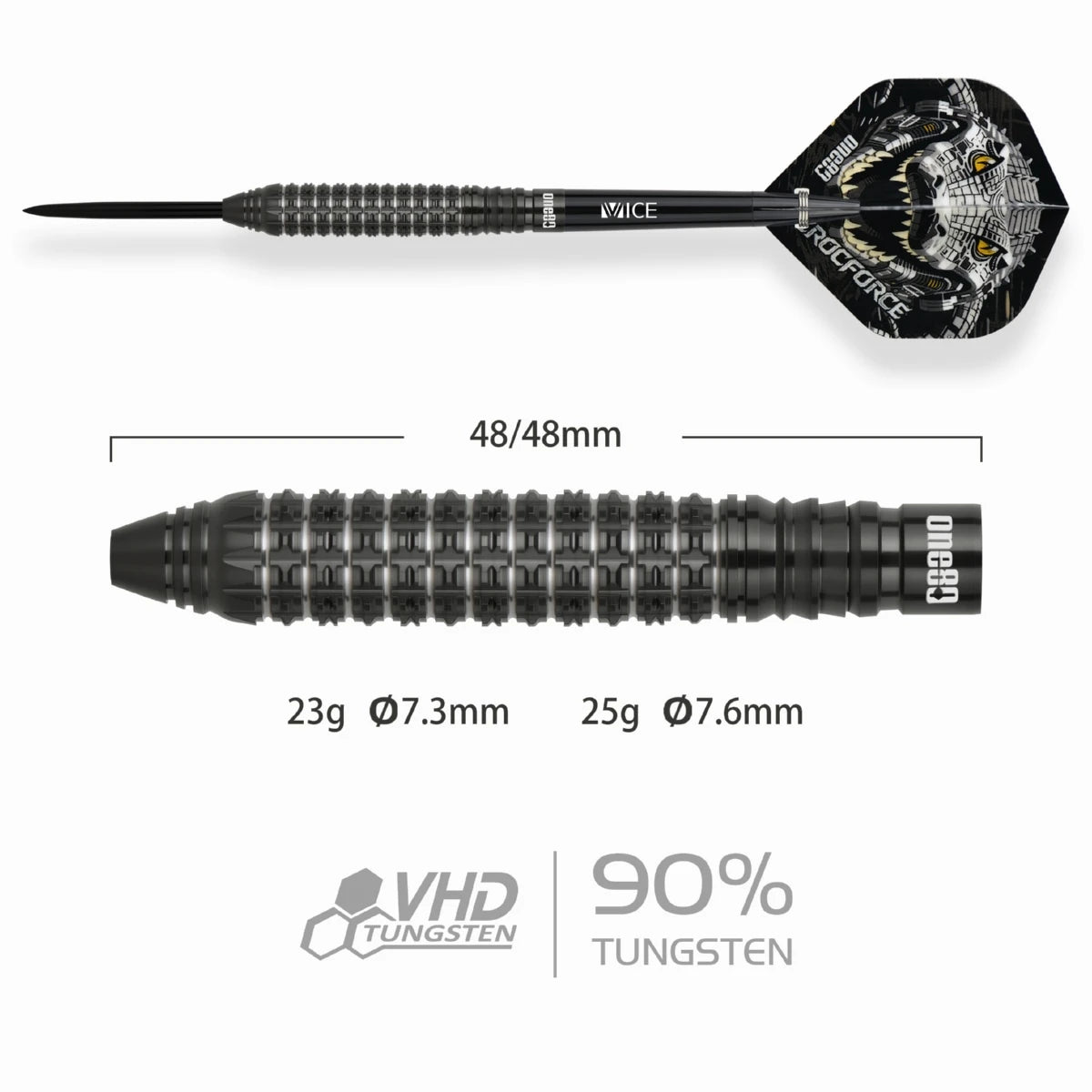 One80 Crocforce CF2 Steeltip-90% Tungsten