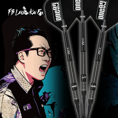 One80 FB Kai Fan Leung V3 Signature Softip Dart-90% Tungsten