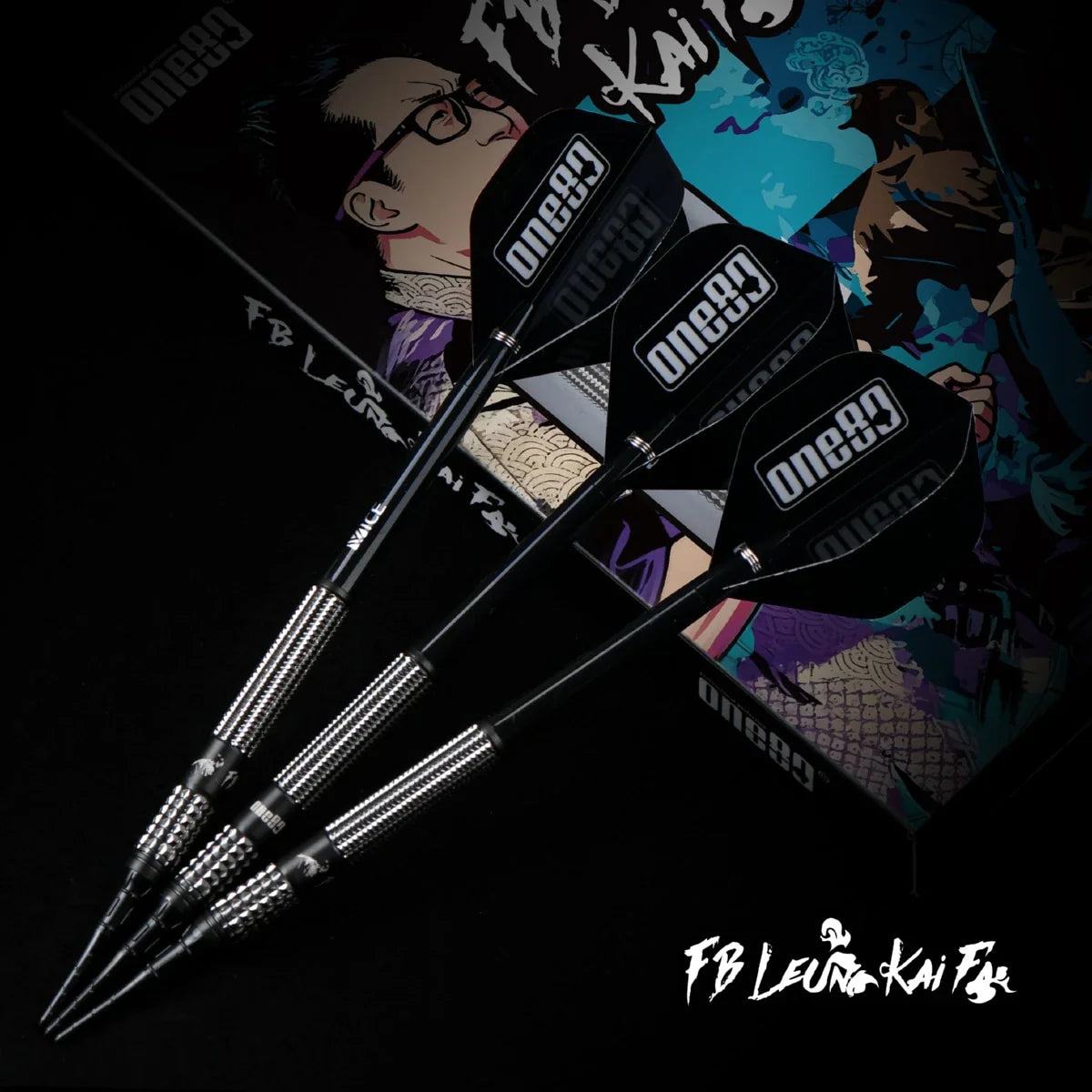 One80 FB Kai Fan Leung V3 Signature Softip Dart-90% Tungsten