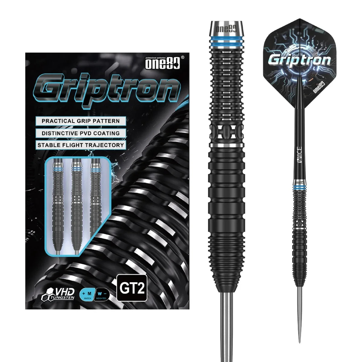 One80 Griptron GT2 90% Tungsten Steeltip