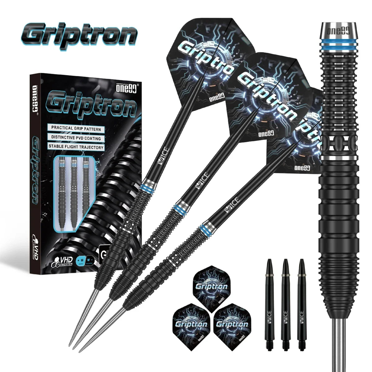 One80 Griptron GT2 90% Tungsten Steeltip