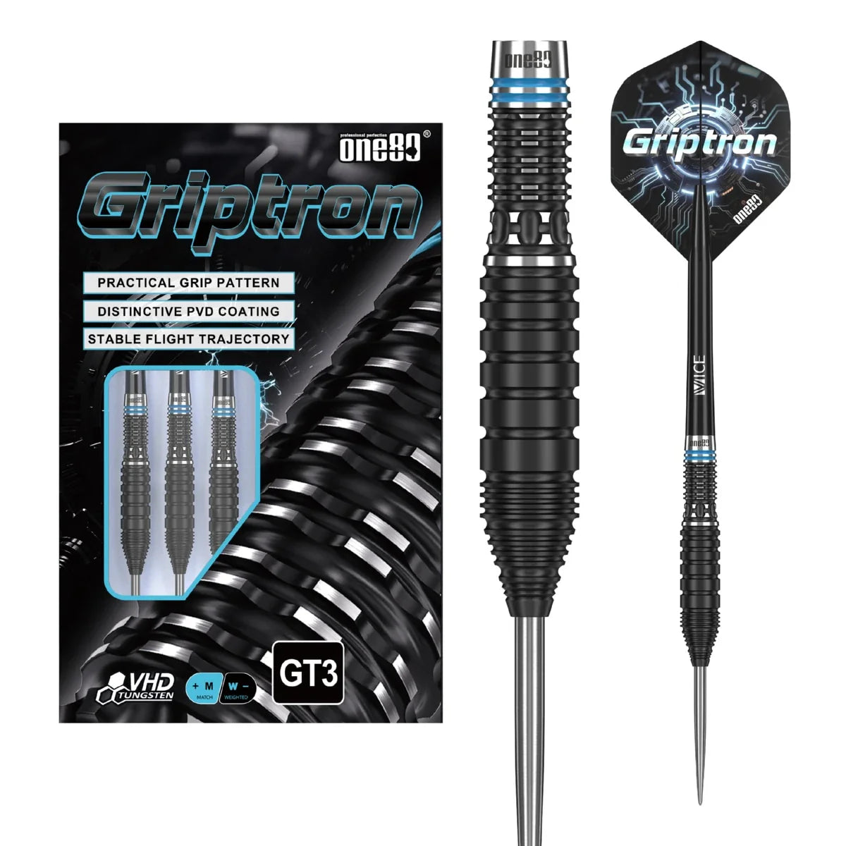 One80 Griptron GT3 90% Tungsten Steeltip