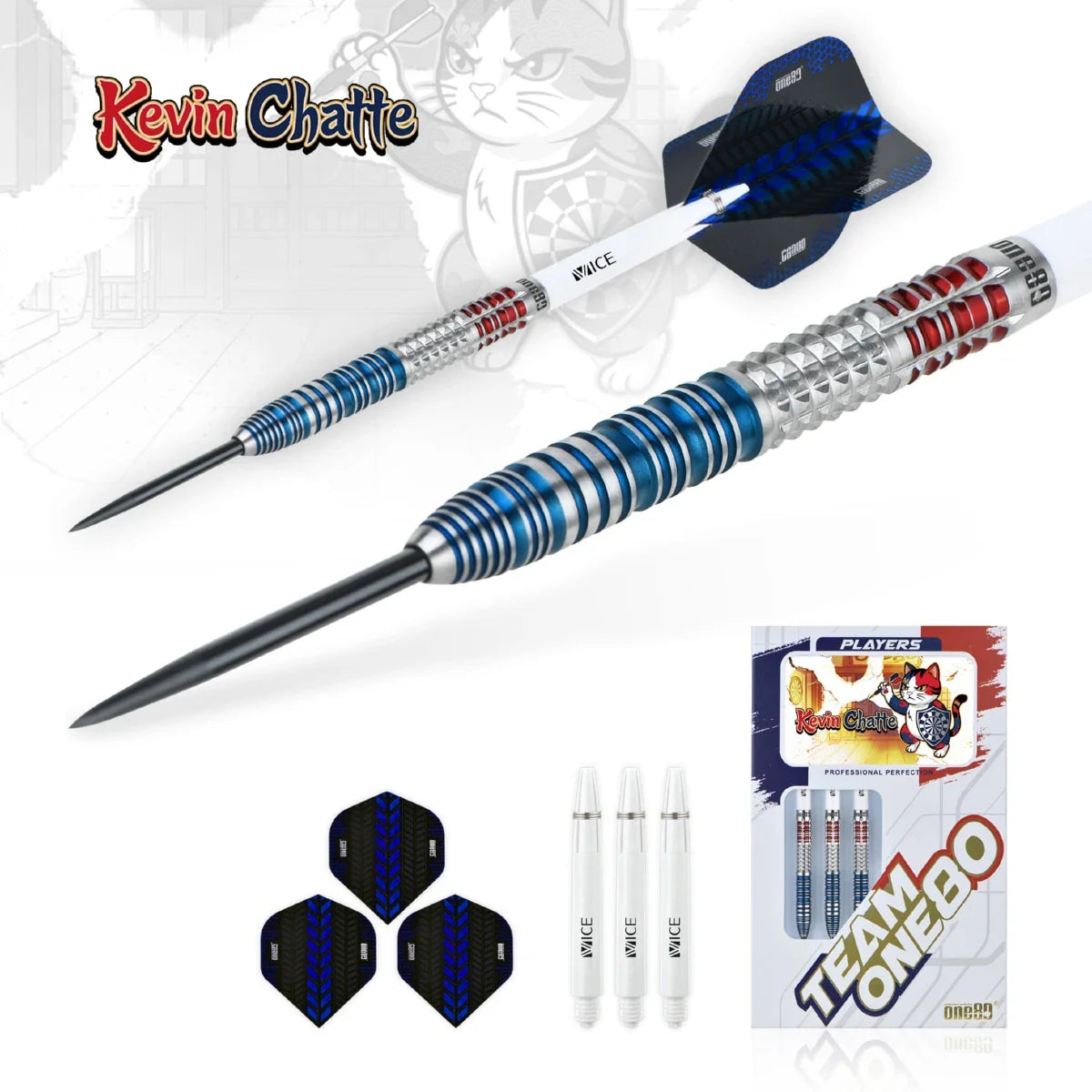 One80 Kevin Chatte Signature Dart Steeltip 22g
